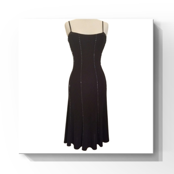 BCBGMaxAzria Beaded Dress with Adjustable Straps - Picture 13 of 16